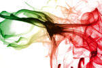 Dimex Vlies Fotótapéta - colored smoke on white background - 375x250 cm (MS-5-2532)