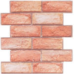 GRACE Csempematrica, 3D Öntapadós falpanel, Piros tégla, 30x30 cm (TPWP540)