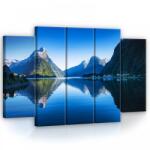 Consalnet Vászonkép, 5 darabos Folyó a hegyek közt 150x100 cm méretben (C5-11794S12)