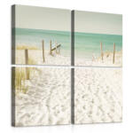 Consalnet Vászonkép 4 darabos, Út a tengerpartra 50x50 cm méretben (C5-11599S20)