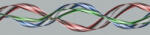 Dimex GLOSSY WAVE öntapadós konyhai poszter, 260x60 cm (KI-260-093)