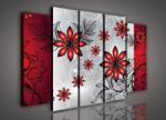 Consalnet Vászonkép, 5 darabos Virág minta 150x100 cm méretben (C5-945S12)