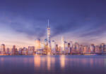 Consalnet New York kékben poszter, fotótapéta (100 x 75 cm) (C1-13303VX2)