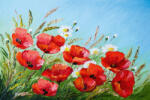 Dimex Vlies Fotótapéta - Poppies in the field - 375x250 cm (MS-5-2005)