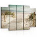 Consalnet Vászonkép, 5 darabos Út a tengerhez 150x100 cm méretben (C5-11597S12)