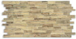 DMS 3D PVC falpanel Barnás keskeny palakő mintás (DMS0014)