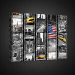 Consalnet Vászonkép, New York filmkockákon, 60x40 cm méretben (C5-2363O4)