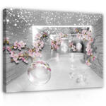 Consalnet Vászonkép, Alagút virágokkal és buborékokkal, 100x75 cm méretben (C5-2358O1)