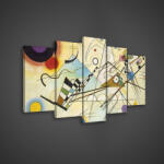 Consalnet Vászonkép 5 darabos, Művészet 100x60 cm méretben (C5-109S17)