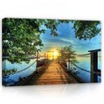 Consalnet Naplemente a stégről, vászonkép, 60x40 cm méretben (C5-21237O4)