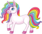 Dimex Vlies Fotótapéta - Rainbow unicorn - 375x250 cm (MS-5-1484)