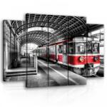 Consalnet Vászonkép, 5 darabos Vasútállomás 150x100 cm méretben (C5-11392S12)