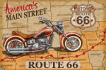 Dimex Vlies Fotótapéta - Route 66 Motorcycle Poster - 375x250 cm (MS-5-2145)