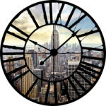 Consalnet New York az óra mögött vlies poszter, fotótapéta 10160VEZ1 /208x208 cm/ (10160-VEZ1)