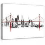 Consalnet Vászonkép, Golden Gate híd, 60x40 cm méretben (C5-14355O4)