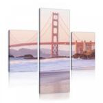 Consalnet Vászonkép 3 darabos, Golden Gate Híd 130x80 cm méretben (C5-10895S16)