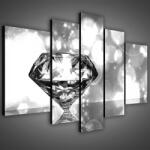 Consalnet Vászonkép, 5 darabos, Gyémánt 170x100 cm méretben (C5-1570S4A)