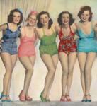 Dimex CHARMING LADIES fotótapéta, poszter, vlies alapanyag, 225x250 cm (MS-3-0259)