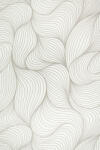Domdeco Fehér-ezüst modern levél mintás tapéta (6230409-21) (6230409-21)