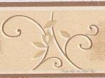 Jász-Iron Drapp-barna virág mintás bordűr (407-02)