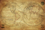 Dimex Vlies Fotótapéta - Vintage Map of the World - 375x250 cm (MS-5-1560)