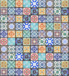 Dimex VINTAGE TILES fotótapéta, poszter, vlies alapanyag, 225x250 cm (MS-3-0276)