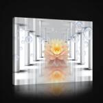 Consalnet Tavirózsa absztrakt, vászonkép, 60x40 cm méretben (C5-2621O4)