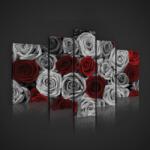 Consalnet Vászonkép, 5 darabos, Rózsák 170x100 cm méretben (C5-2430S4A)
