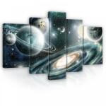 Consalnet Vászonkép, 5 darabos, Galaxis 170x100 cm méretben (C5-11896S4A)