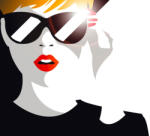 Sverus Fotótapéta Fashion Girl with Sun Glasses, 368 x 254 cm (SV-62264066WM-368X254CM)