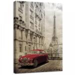 Consalnet Autó és Eiffel Torony, vászonkép, 50x70 cm méretben (C5-11963O7)