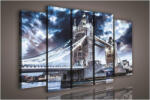 Consalnet Vászonkép, 5 darabos Town Bridge 150x100 cm méretben (C5-1007S12)