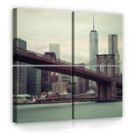 Consalnet Vászonkép 4 darabos, Brooklyn Bridge 50x50 cm méretben (C5-11846S20)