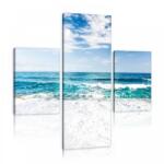 Consalnet Vászonkép 3 darabos, Tengerpart 130x80 cm méretben (C5-10218S16)