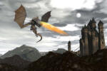 Dimex Vlies Fotótapéta - Dragon scenery - 375x250 cm (MS-5-1262)