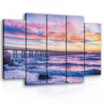 Consalnet Vászonkép, 5 darabos Móló 150x100 cm méretben (C5-10514S12)