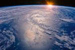 Dimex Vlies Fotótapéta - View of Earth in space - 375x250 cm (MS-5-2245)