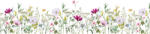 Dimex FLORAL PATTERN öntapadós konyhai poszter, 260x60 cm (KI-260-144)