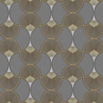 Sintra Szürke-arany-ezüst Art Deco mintás tapéta ( Evora 459348 ) (459348)