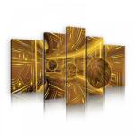 Consalnet Vászonkép, 5 darabos, Sárga alagút golyókkal 170x100 cm méretben (C5-10081S4A)