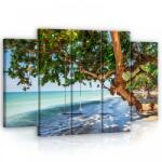 Consalnet Vászonkép, 5 darabos Hinta a tengernél 150x100 cm méretben (C5-11850S12)