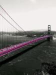 Consalnet Pink Golden Gate Bridge poszter, fotótapéta (184 x 254 cm) (C1-1196V4A)