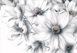 Consalnet Monokróm virágminta poszter, fotótapéta, Vlies (150 x 105 cm) (C1-15572VX3)
