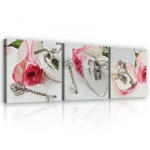 Consalnet Vászonkép 3 darabos, Kulcs, 3 db 25x25 cm méret (C5-13229S13)