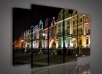 Consalnet Vászonkép, 5 darabos Város éjszaka 150x100 cm méretben (C5-971S12)