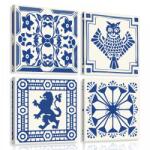 Consalnet Vászonkép 4 darabos, Absztrakt minták 50x50 cm méretben (C5-10959S20)