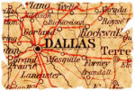Dimex Vlies Fotótapéta - Old Map of Dallas - 375x250 cm (MS-5-1535)