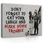 Consalnet Vászonkép, Make Trouble by Banksy, 60x40 cm méretben (C5-1835O4)