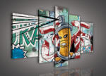 Consalnet Vászonkép, 5 darabos, Graffiti 170x100 cm méretben (C5-20211S4A)