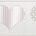 Jász-Iron Halvány rózsaszín szivecskés bordűr (5689-15)